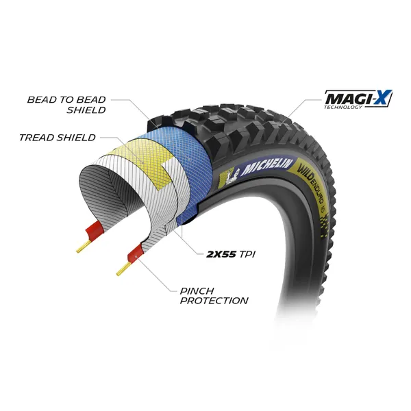Pneu arrière Michelin Wild Enduro MS Racing 27,5" x 2,40 - vue 6