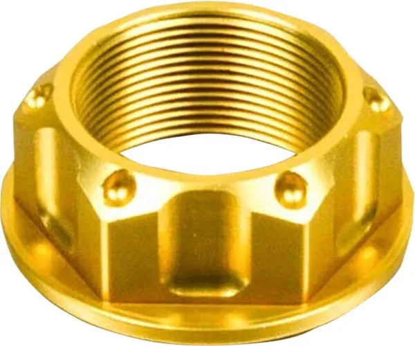PRO BOLT Nut top yoke M25X1.00 gold - vue 2