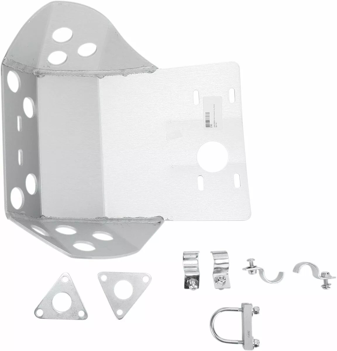 Plaque de protection aluminium Moose Offroad pour KLR avec supports