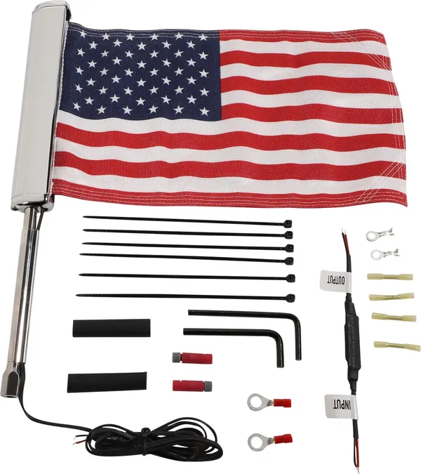Drapeau USA avec mât éclairé CIRO