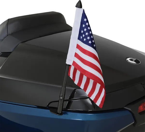 Mât de drapeau Show Chrome pour Can-Am RT avec drapeau US - vue 4
