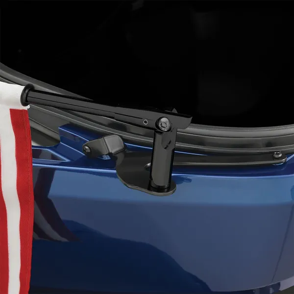 Mât de drapeau Show Chrome pour Can-Am RT avec drapeau US - vue 5