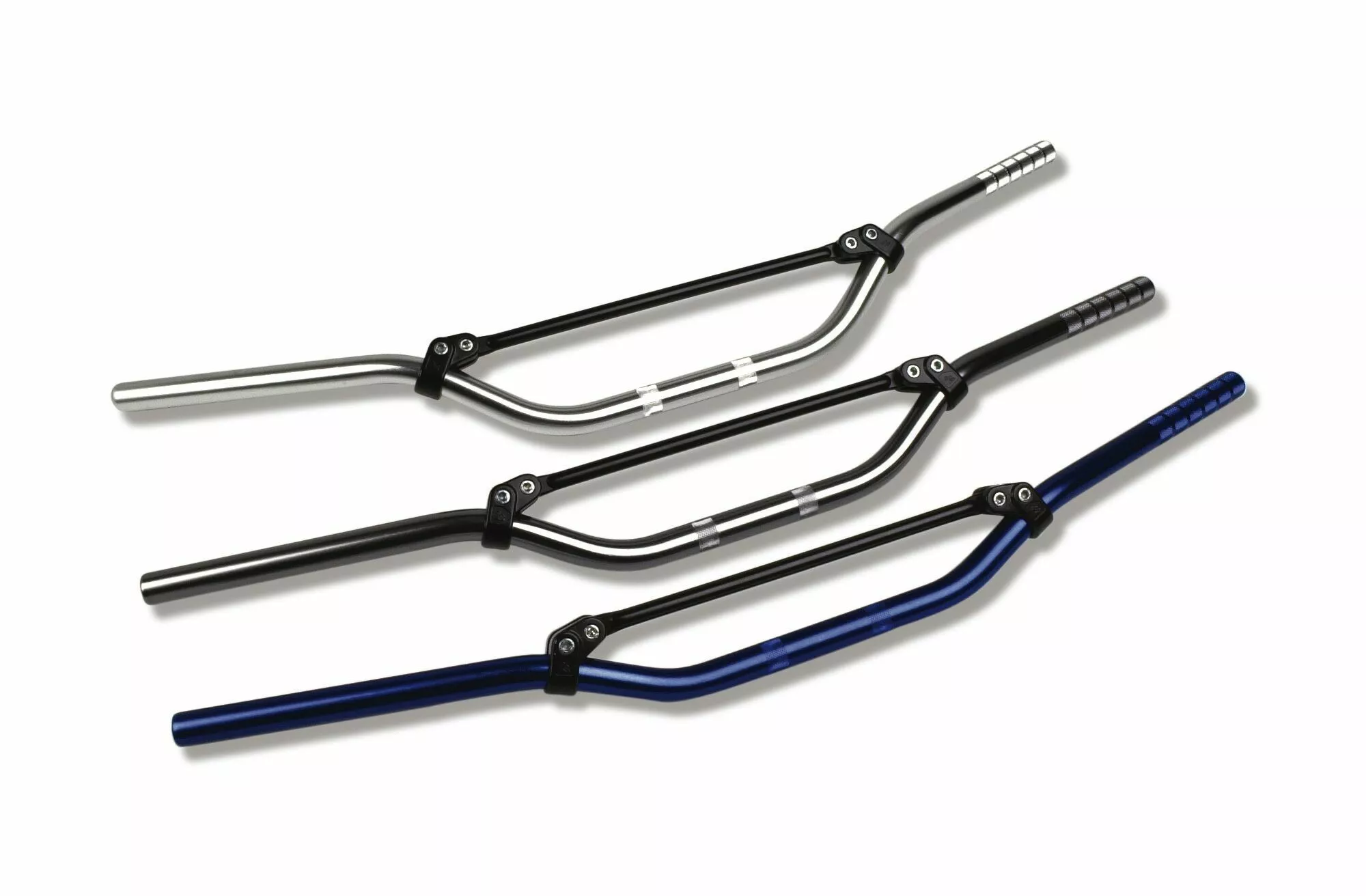 Guidon TRW Cross en Aluminium Silver 22mm bas