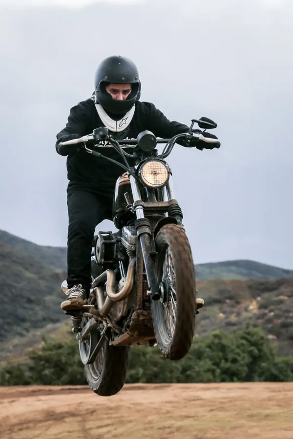 Guidon Scrambler Burly Brand 1" - vue 2