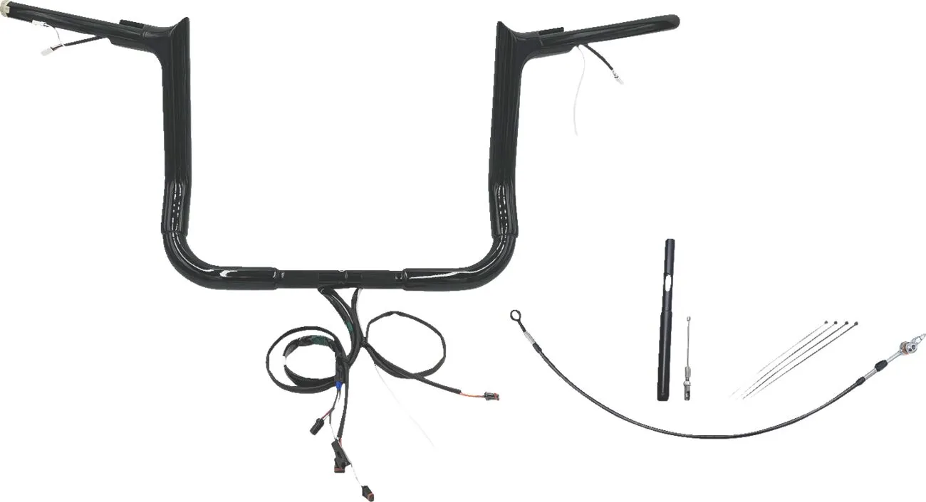 Kit guidon EZ Install câblé 1-1/2" à extrémité pointue FAT BAGGERS INC.