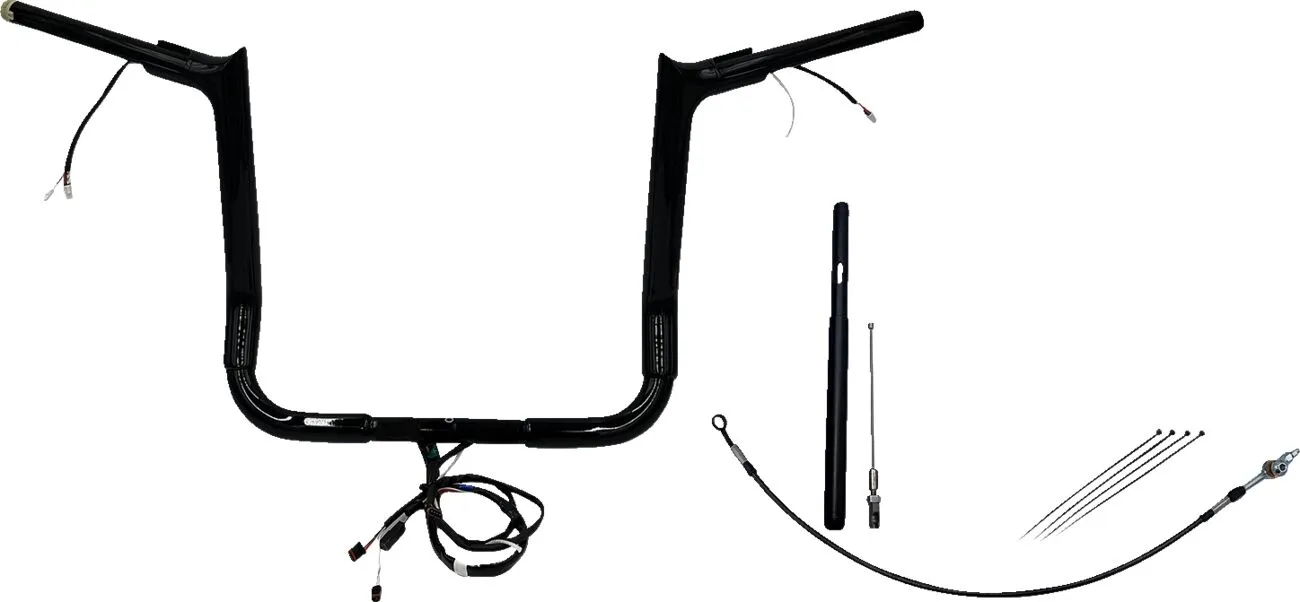 Kit guidon FAT BAGGERS INC. EZ Install câblé 1-1/2" à extrémité pointue