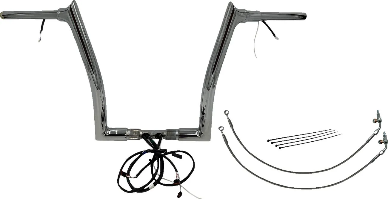 Kit guidon FAT BAGGERS INC. EZ Install câblé 1-1/2" à extrémité pointue