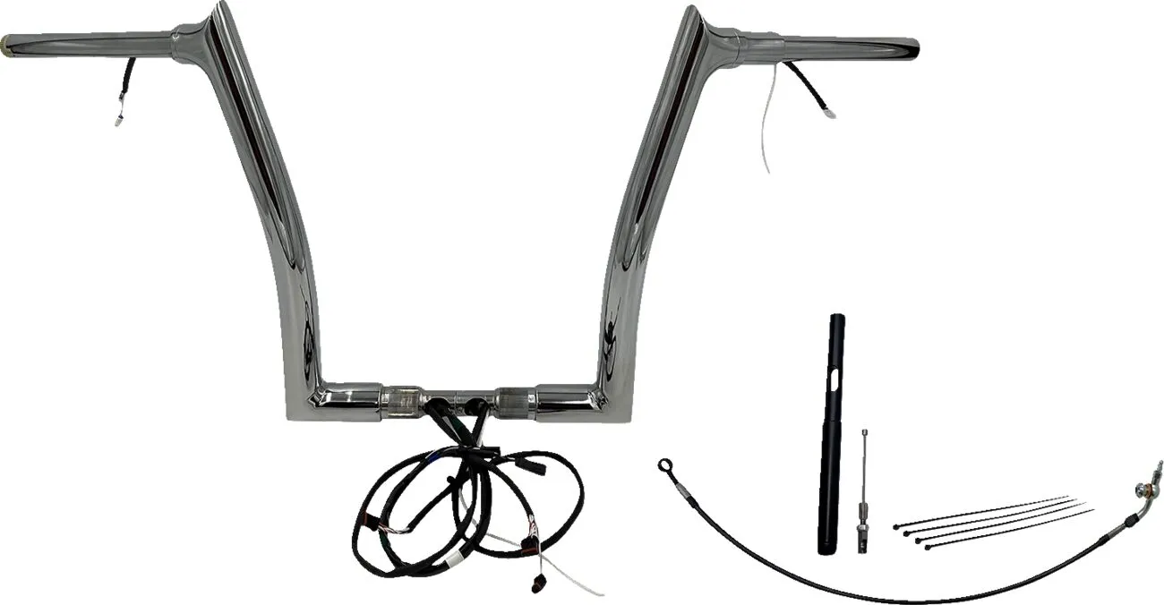 Kit guidon EZ Install câblé 1-1/2" à extrémité pointue FAT BAGGERS INC.