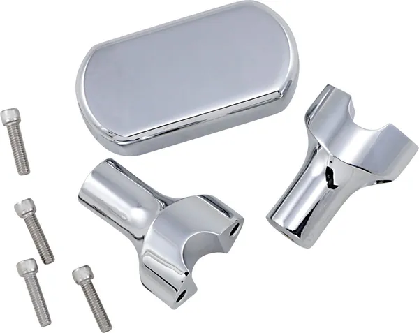 Kit réhausseur de guidon solide et collier supérieur LA CHOPPERS - vue 2