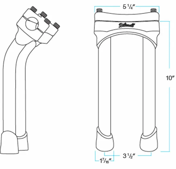 Rehausses de guidon Biltwell Murdock - vue 2