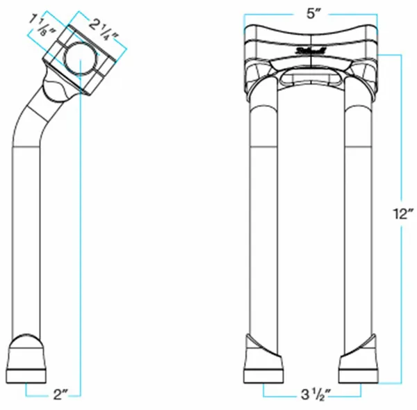 Rehausses de guidon Murdock O/S Biltwell - vue 2
