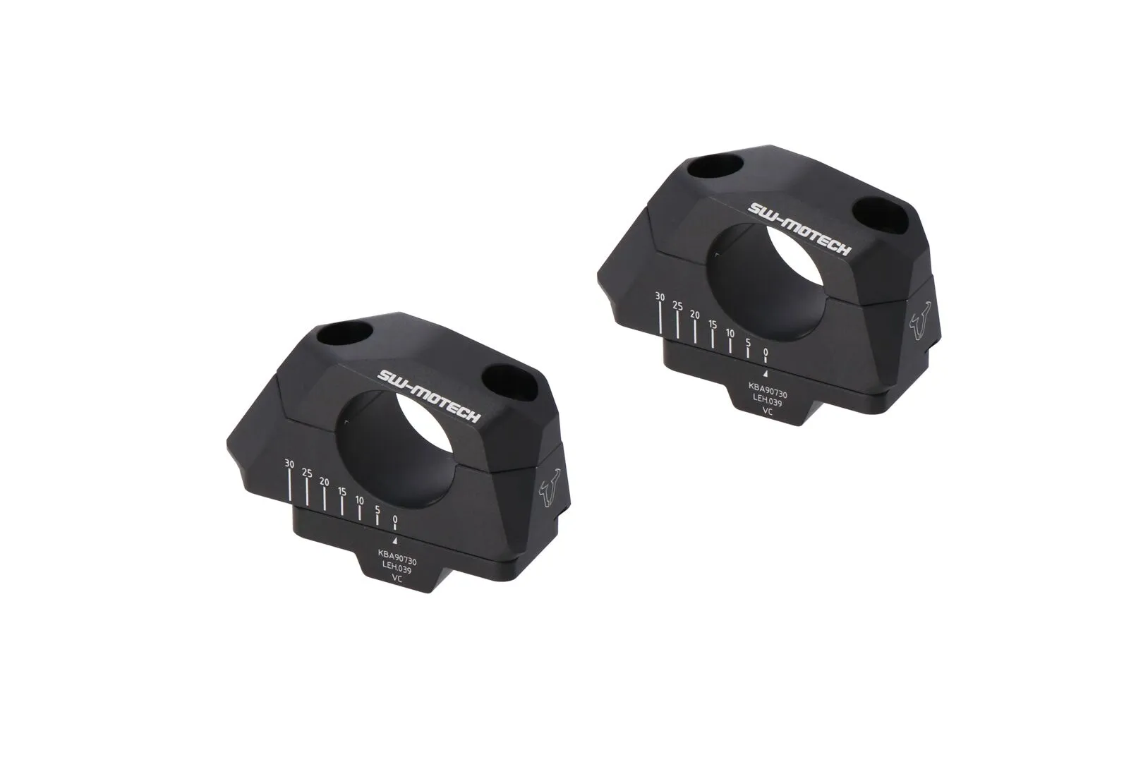 Rehausseurs ajustables SW-MOTECH pour guidons 32 mm