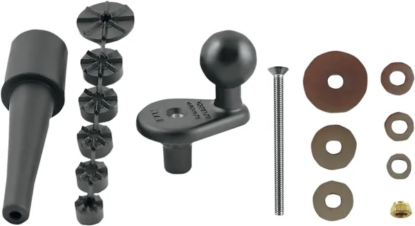 Base de fixation tige de fourche moto avec boule 1" RAM Mounts