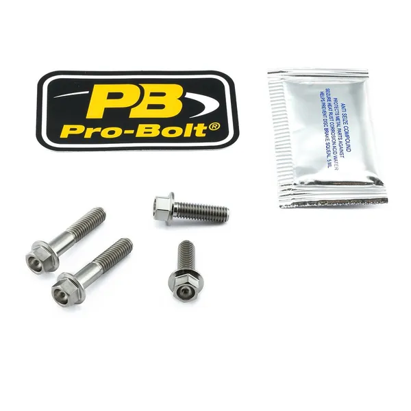 Kit vis de serrage levier frein et embrayage titane PRO BOLT - vue 2
