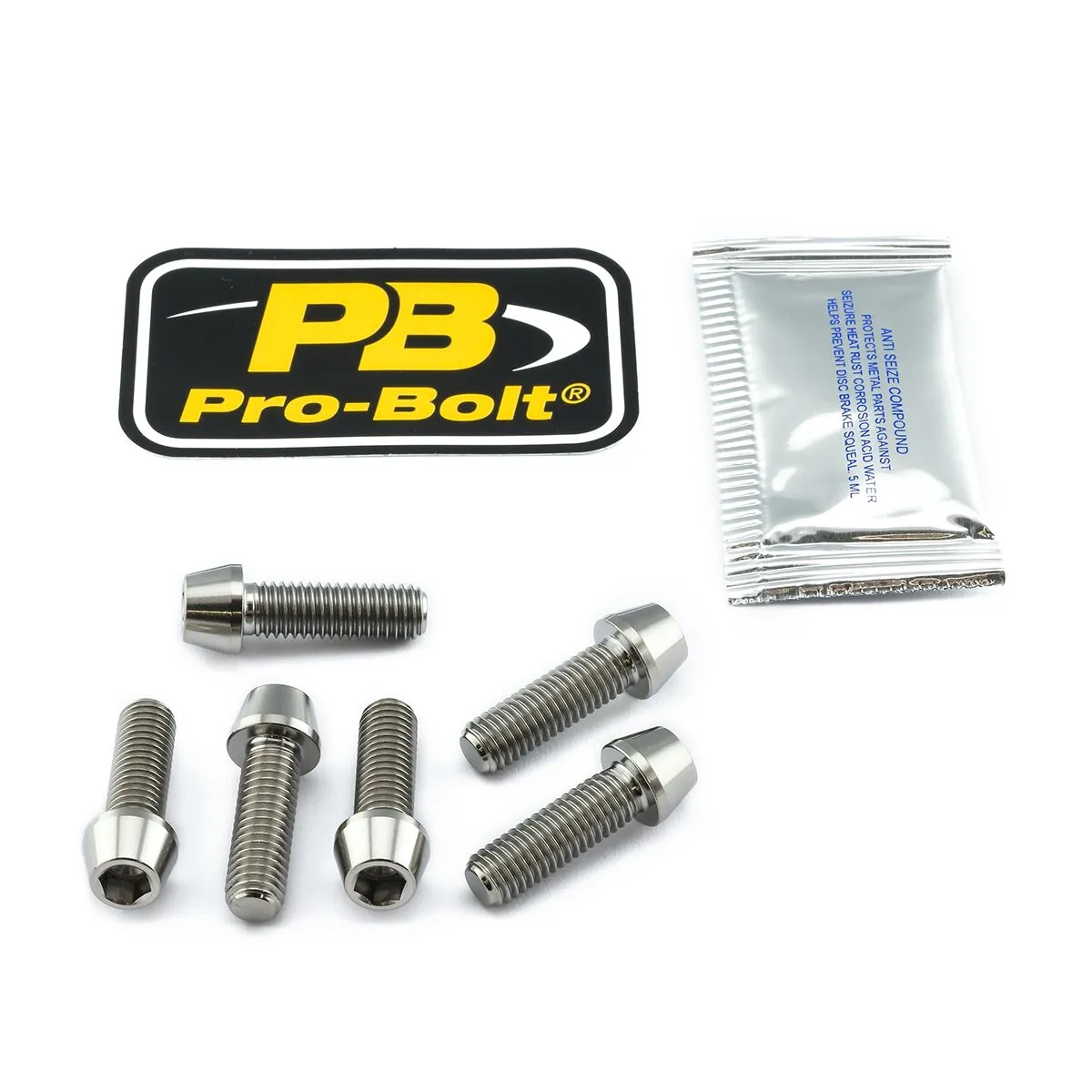 Kit de boulons de montage pour guidon en titane PRO BOLT