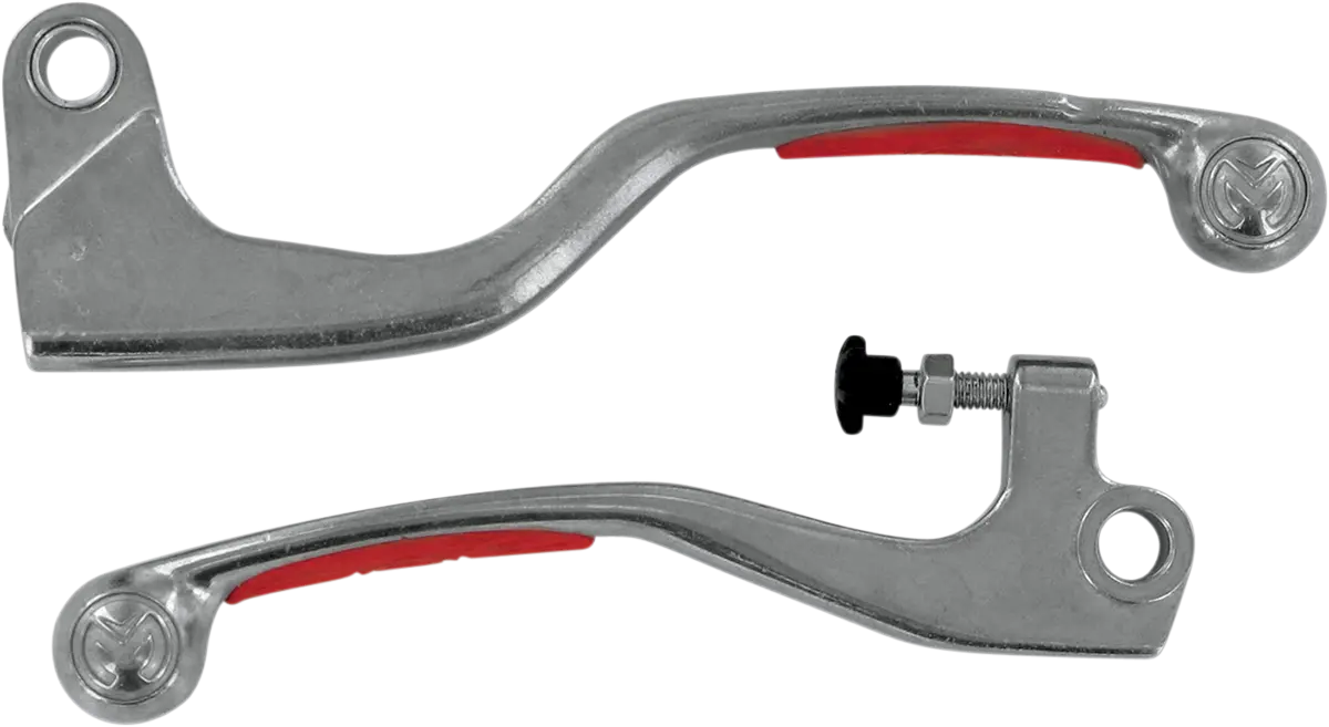 Leviers complets MOOSE OFFROAD HARD-PARTS rouge-chrome - vue 2