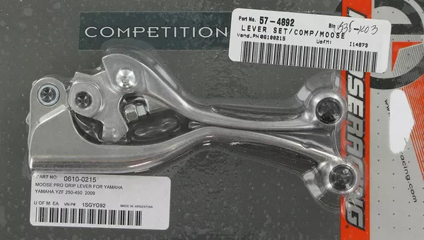 Moose Offroad Hard-Parts Ensemble Leviers Complet Noir YZ - vue 3