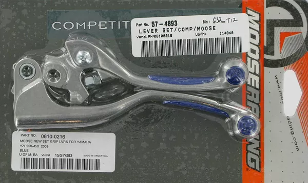 Ensemble leviers complet bleu YZ MOOSE OFFROAD HARD-PARTS - vue 3