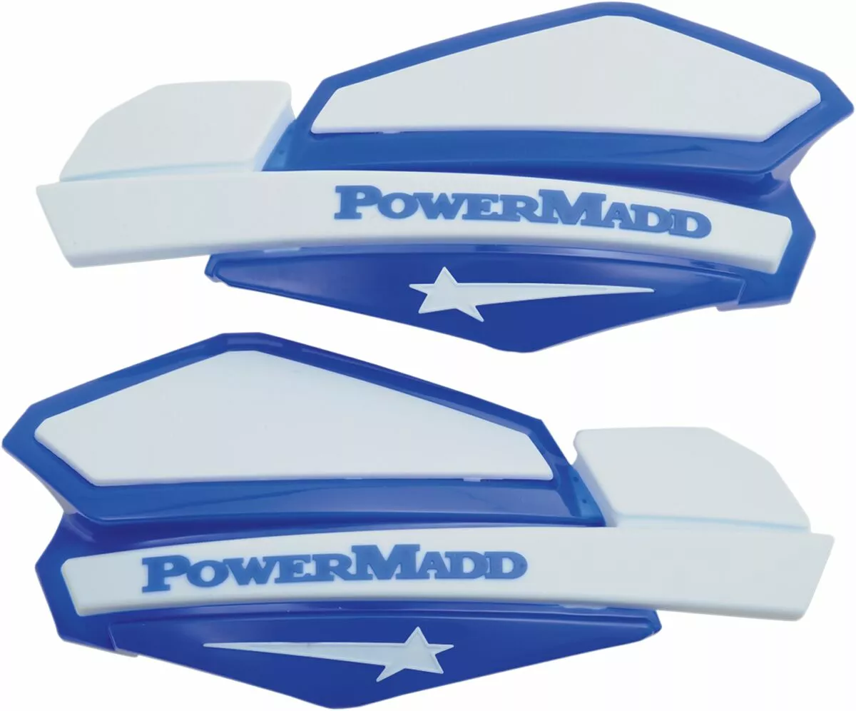 Protège-mains Powermadd Handguards Star BL/WT