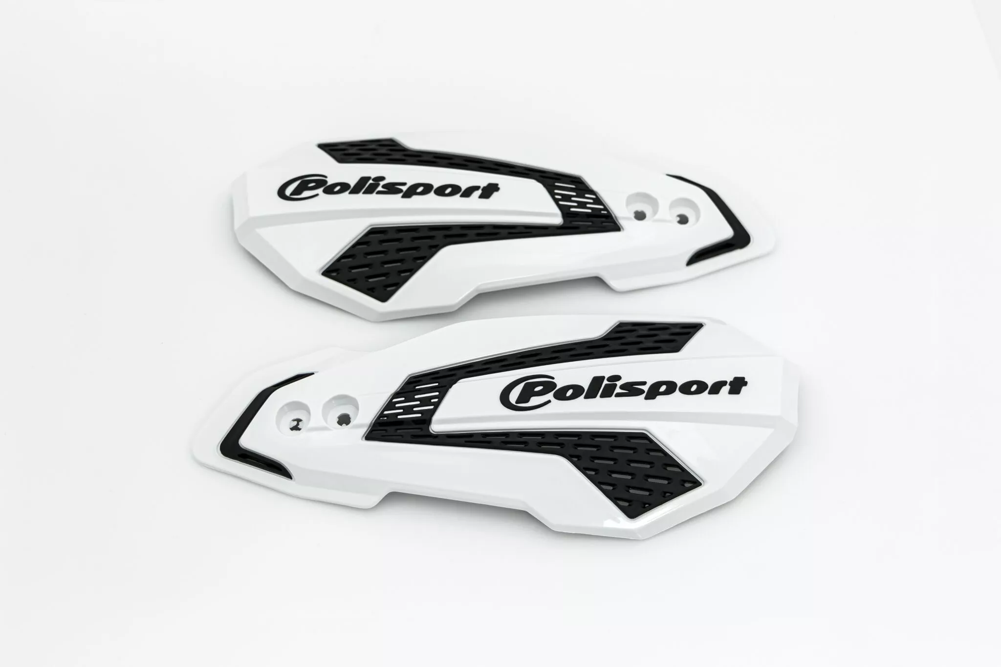 Plastiques de remplacement protège-mains MX Flow Polisport noir/blanc - vue 2