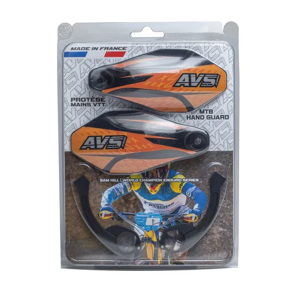 Kit protège-mains AVS Racing avec supports en aluminium - vue 2