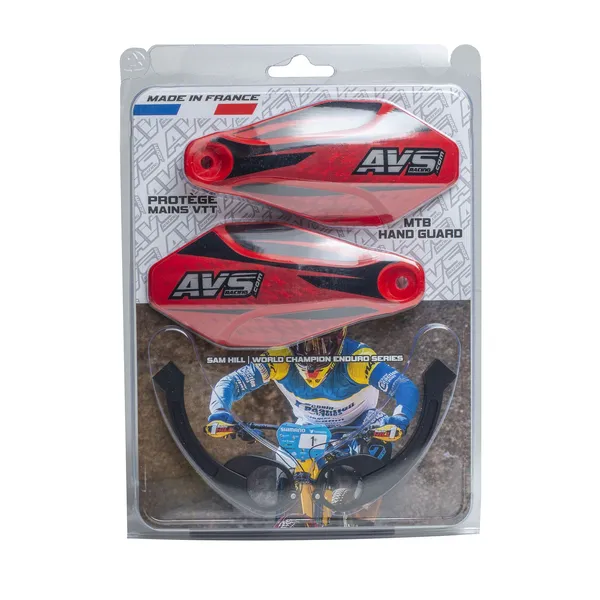 Kit protège-mains AVS RACING avec supports en aluminium - vue 2