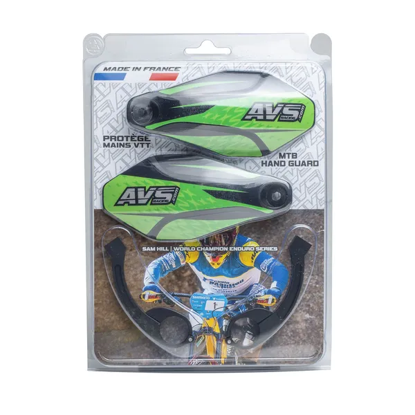Kit protège-mains AVS Racing avec supports en aluminium - vue 2