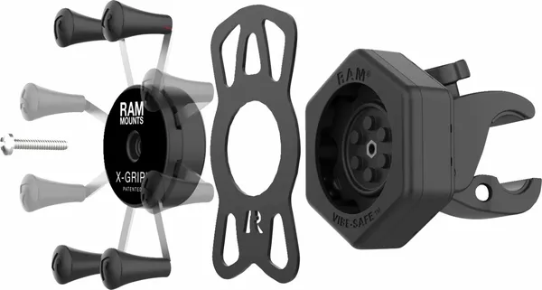 Kit X-Grip avec vibration safe et T RAM Mounts - vue 4