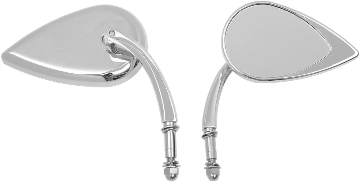 Miroir T-Drop chromé court DRAG SPECIALTIES