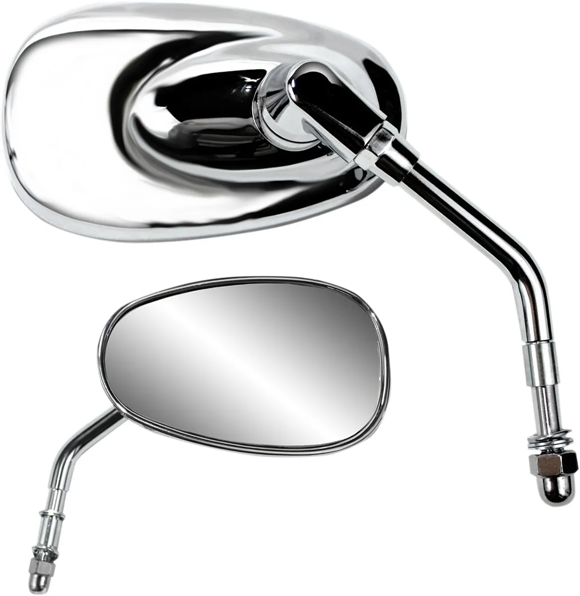 Rétroviseur PARTS UNLIMITED Mini Oval PU Guidon