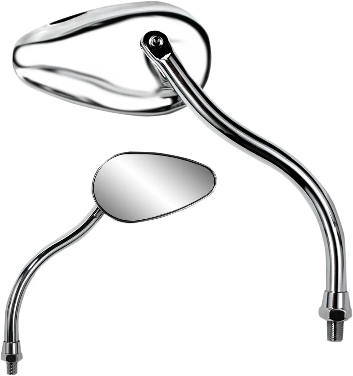 Rétroviseur teardrop chromé Parts Unlimited