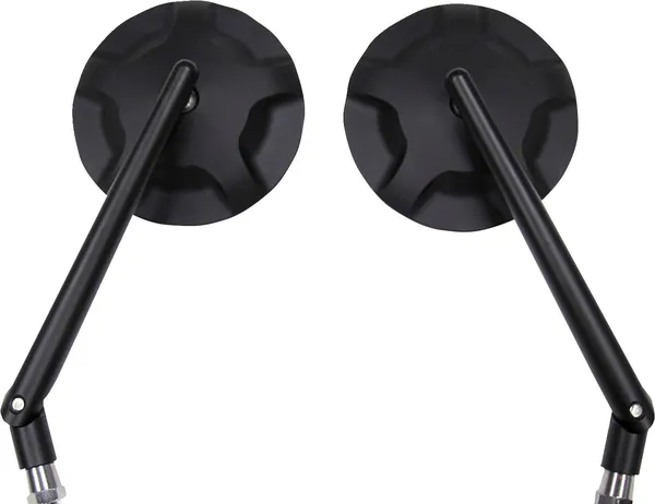 Paire de rétroviseurs aluminium universel noir Parts Europe