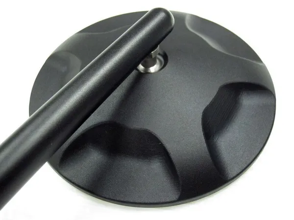 Paire de rétroviseurs aluminium universel noir Parts Europe - vue 2