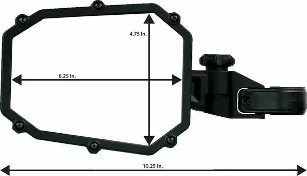 Rétroviseur latéral breakaway MSE Moose Offroad - vue 3