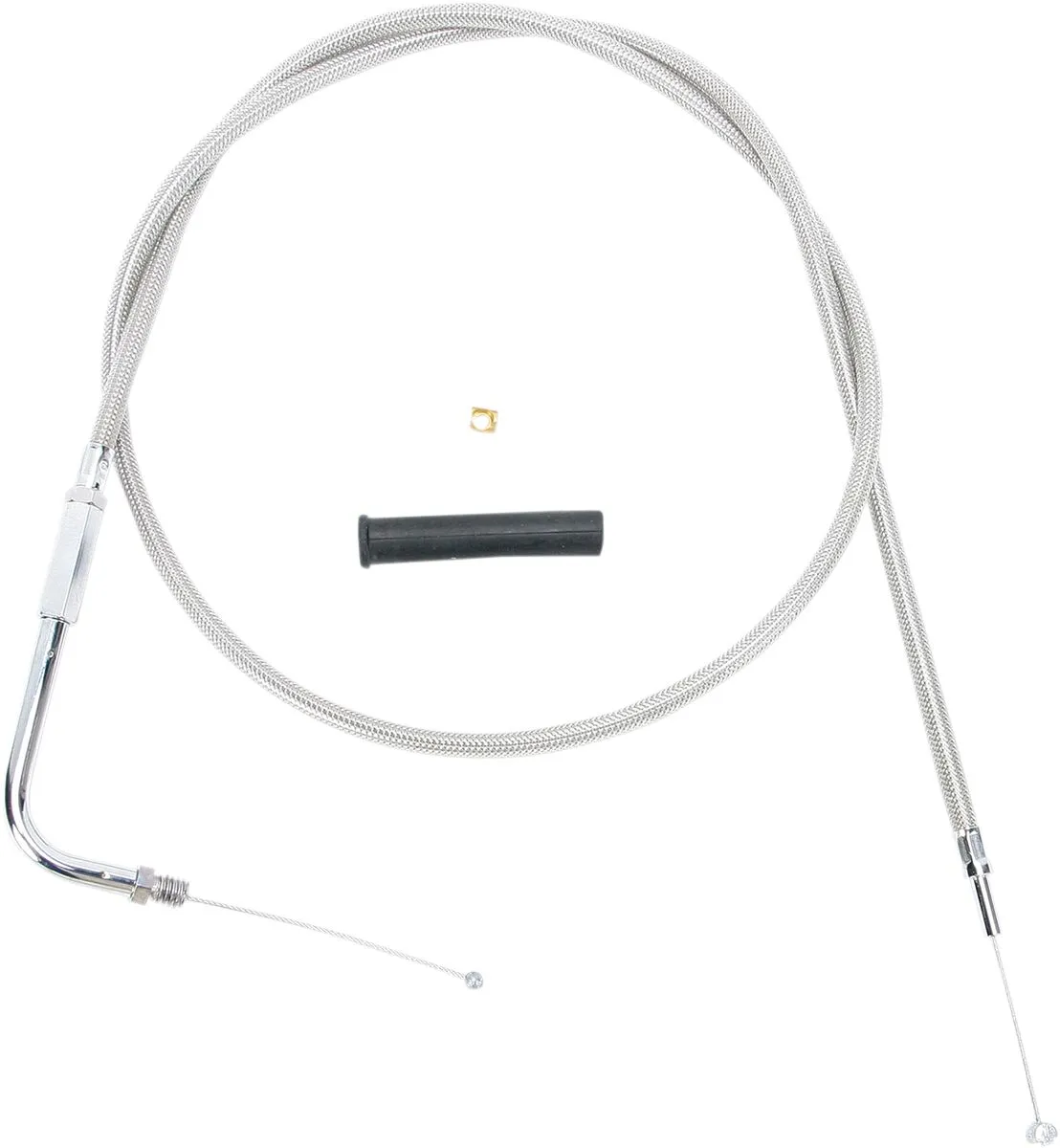Câble d'accélérateur tressé inox Drag Specialties