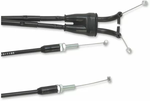Câble d'accélérateur en vinyle noir Moose Offroad Hard-Parts - vue 2