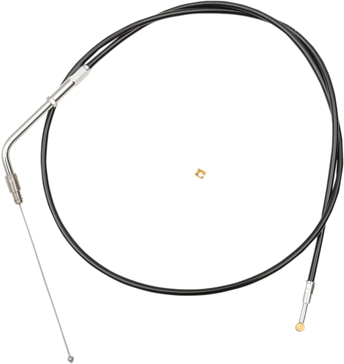 Câble d'accélérateur tressé en vinyle noir pour guidon LA CHOPPERS