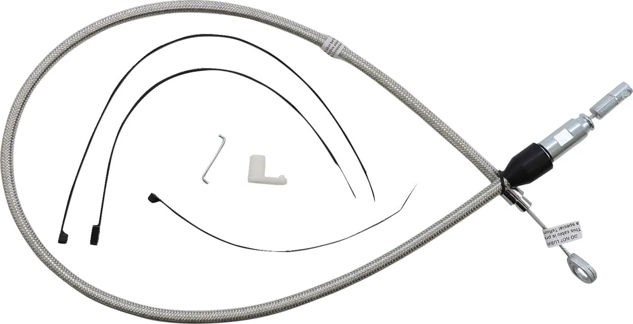 Câble d'embrayage supérieur à connexion rapide en acier inoxydable poli MAGNUM SHIELDING