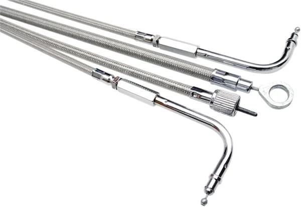 Câble de compteur tressé acier inoxydable Armor Coat Motion Pro pour Harley-Davidson - vue 2