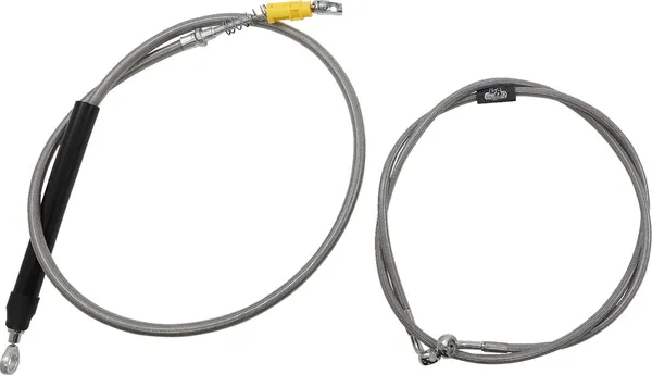 Kit complet de câbles de guidon et durite de frein tressés inox LA CHOPPERS