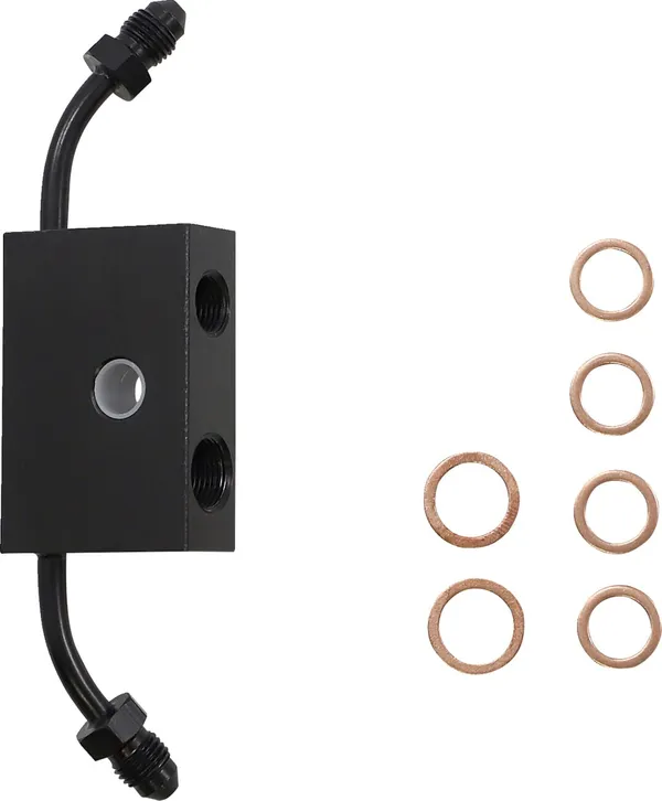 Kit câble de guidon et durite de frein tressé Standard Midnight LA CHOPPERS - vue 2