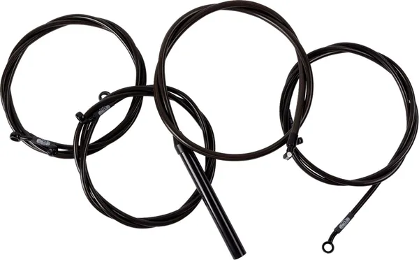 Kit Complet de Câbles et Gaine de Frein Guidon Midnight Tressé LA CHOPPERS