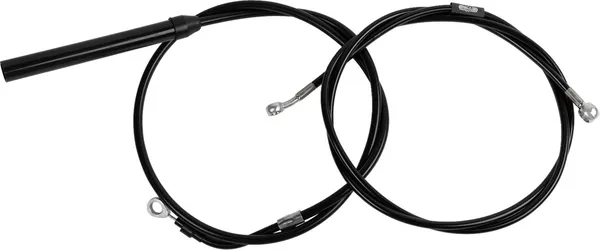 Kit câble de guidon et durite de frein vinyle noir LA CHOPPERS