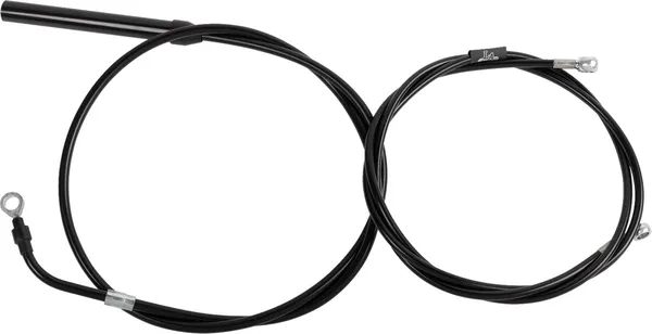 Kit câble de guidon et durite de frein vinyle noir LA CHOPPERS
