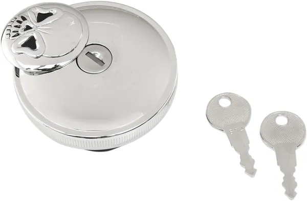 Bouchon de réservoir verrouillable à visser Tête de mort DRAG SPECIALTIES - vue 2