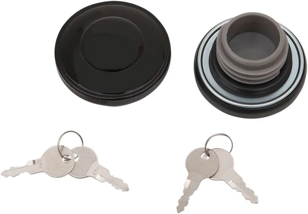Bouchon de réservoir d'essence DRAG SPECIALTIES Cap gas lock BLK n/vent - vue 2