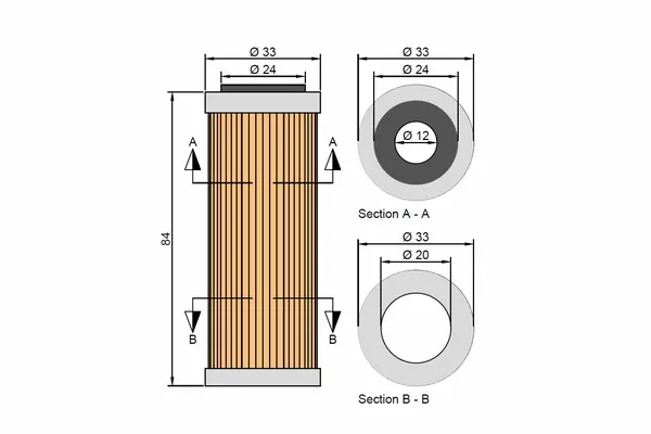 Filtre à huile pour refroidisseur d'huile TWIN AIR - vue 6
