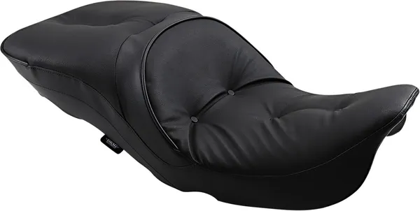 Selle Touring double en cuir avec dosseret Drag Specialties