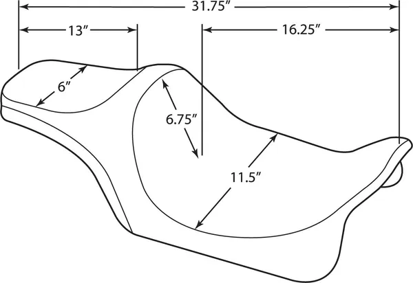 Selle Predator III DRAG SPECIALTIES - vue 4