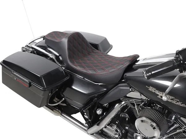 Siège Drag Specialties Seat Pred 3 EX RCH DD rouge - vue 6